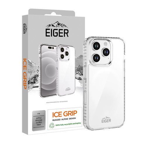 Eiger Ice Grip Case for iPhone 16 Pro Max in Clear