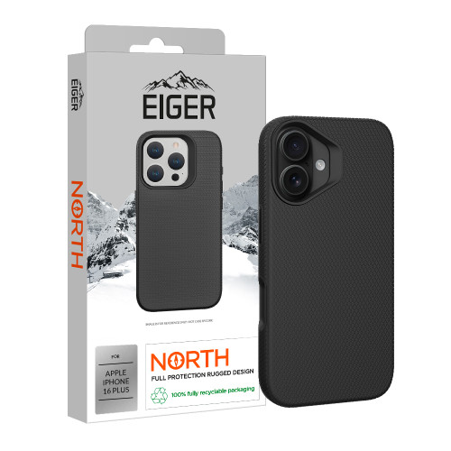 Eiger North Case for iPhone 16 Plus in Black