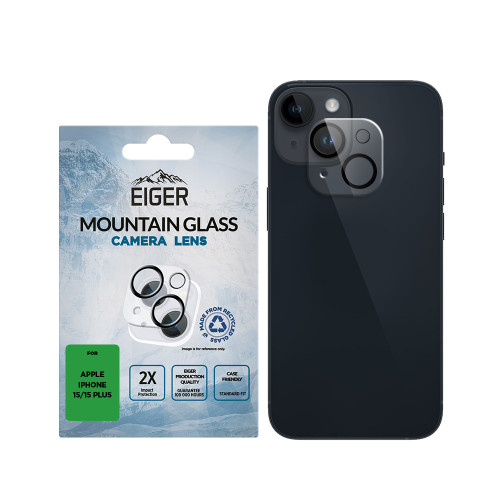 Eiger Mountain Glass LENS Protector GRS for iPhone 15 / 15 Plus