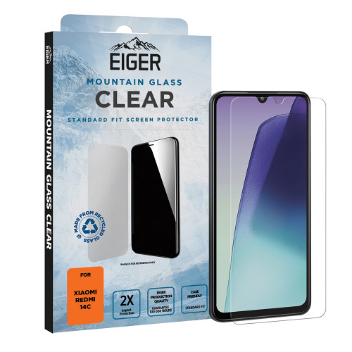 Eiger Mountain Glass CLEAR Screen Protector GRS for Xiaomi Redmi 14C