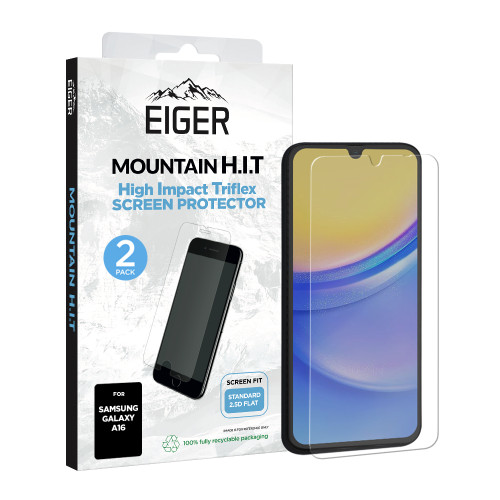 Eiger Mountain H.I.T Screen Protector (2 Pack) for Samsung A16
