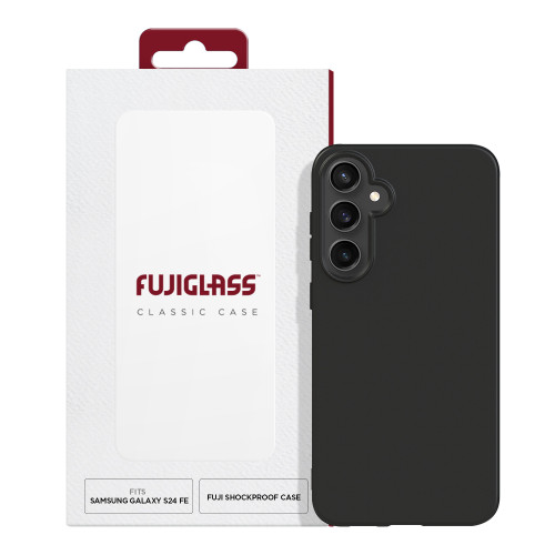 Fujiglass Classic Case for Samsung S24 FE in Black