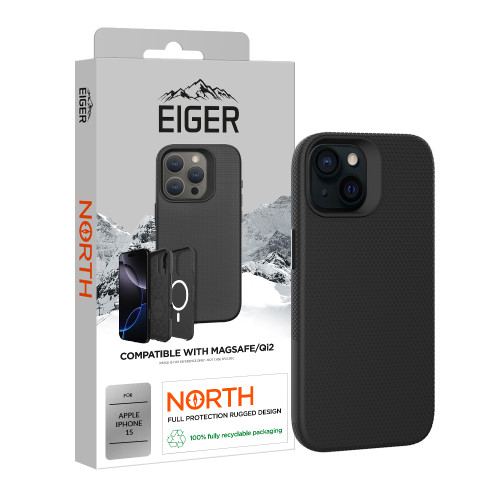 Eiger North Magsafe Case for Apple iPhone 15 in Black