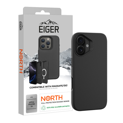 Eiger North Magsafe Case for Apple iPhone 16 in Black