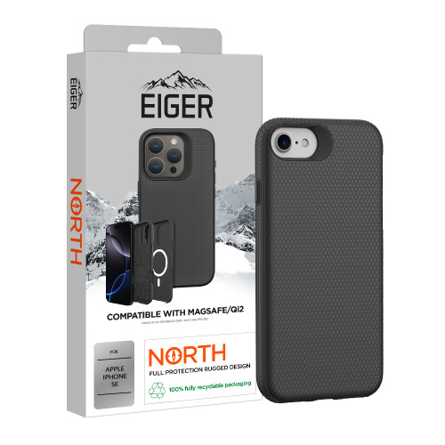 Eiger North Magsafe Case for Apple iPhone SE in Black