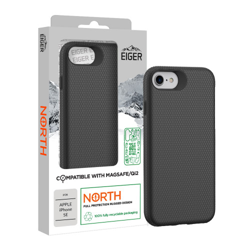 Eiger North Magsafe Case for Apple iPhone SE in Black