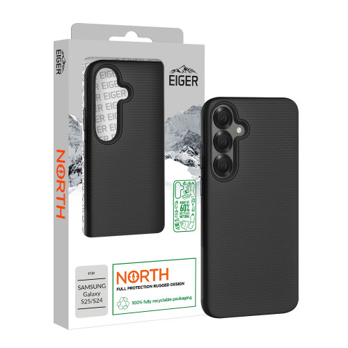 Eiger North Case GRS for Samsung S25/ S24 in Black