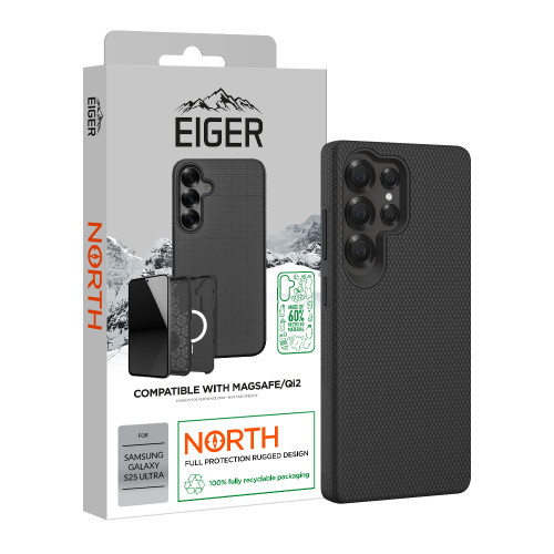 Eiger North Magsafe Case GRS for Samsung Galaxy S25 Ultra in Black