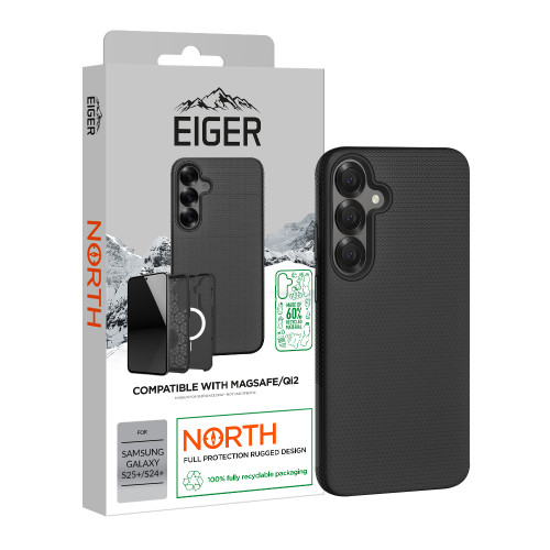 Eiger North Magsafe Case GRS for Samsung Galaxy S25+/ S24+ in Black