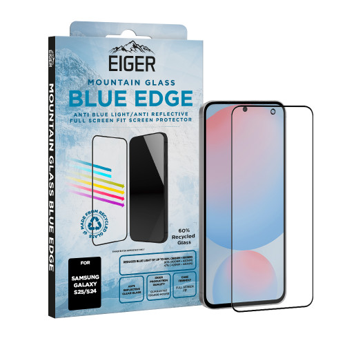 Eiger Mountain Blue EDGE Screen Protector GRS for Samsung S25/ S24