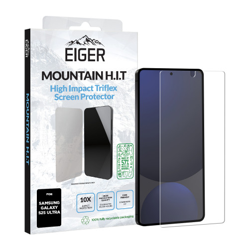 Eiger Mountain H.I.T Screen Protector GRS 1 Pack for Samsung S25 Ultra