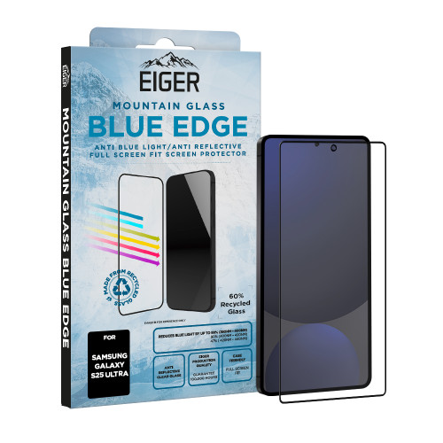 Eiger Mountain Blue EDGE Screen Protector GRS for Samsung S25 Ultra