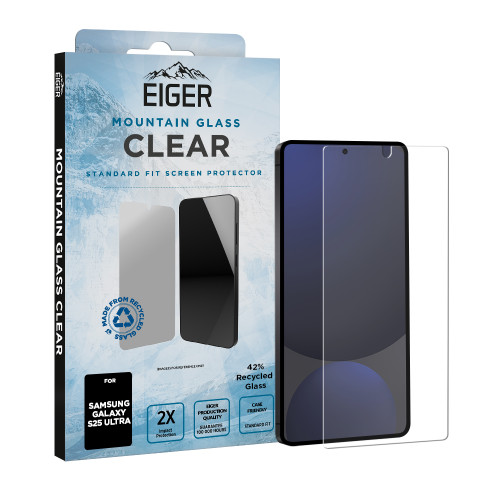 Eiger Mountain Glass CLEAR Screen Protector GRS for Samsung S25 Ultra