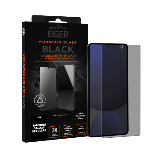 Eiger Mountain Black Privacy Screen Protector GRS for Samsung Galaxy S25 Ultra