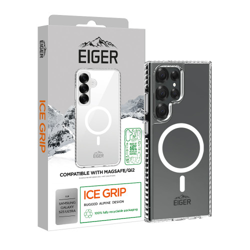 Eiger Ice Grip Magsafe Case GRS for Samsung S25 Ultra in Clear
