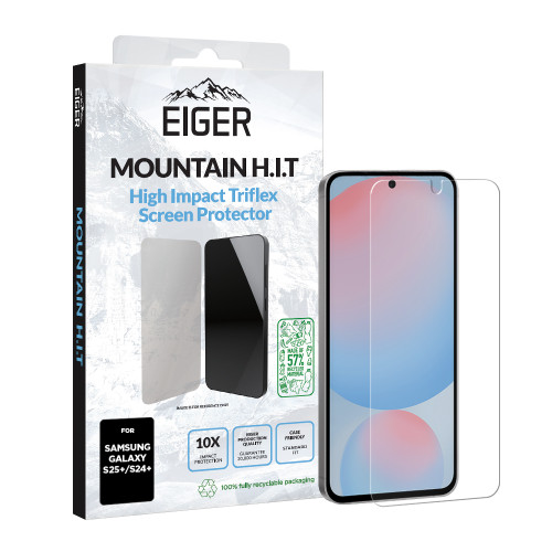 Eiger Mountain H.I.T Screen Protector GRS 1 Pack for Samsung S25+/ S24+