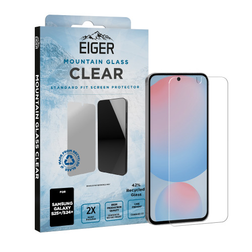 Eiger Mountain Glass CLEAR Screen Protector GRS for Samsung S25+/ S24+
