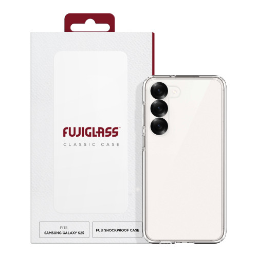Fujiglass Classic Case for Samsung S25 in Clear