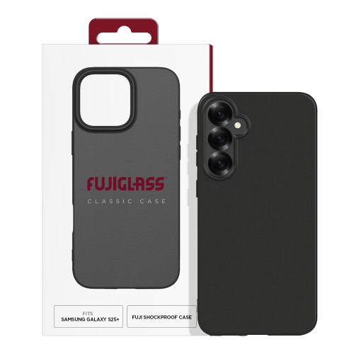 Fujiglass Classic Case for Samsung S25+ in Black