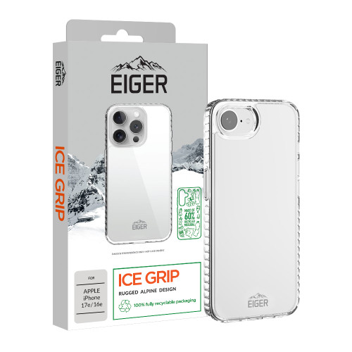 Eiger Ice Grip Case GRS for Apple iPhone 17e/ 16e in Clear