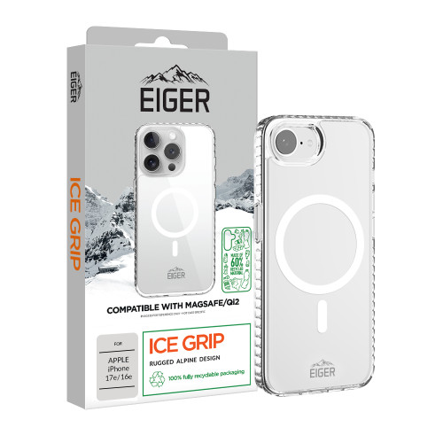 Eiger Ice Grip Magsafe Case GRS for Apple iPhone 17e/ 16e in Clear