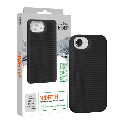 Eiger North Case GRS for Apple iPhone 17e/ 16e in Black