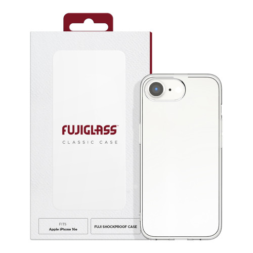 Fujiglass Classic Case for iPhone 16e in Clear