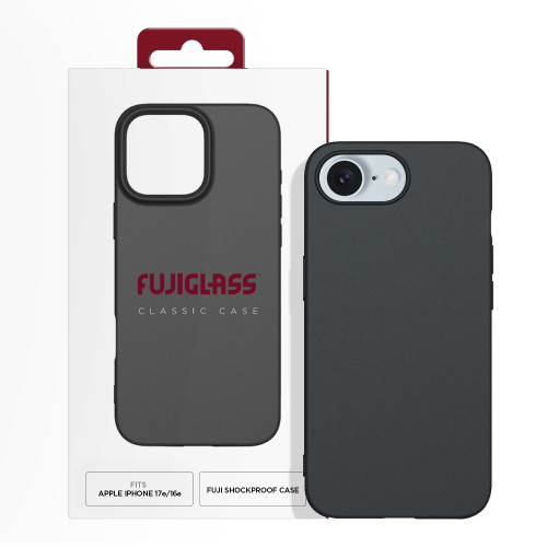 Fujiglass Classic Case for iPhone 17e/ 16e in Black