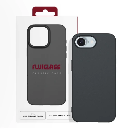 Fujiglass Classic Case for iPhone 17e/ 16e in Black