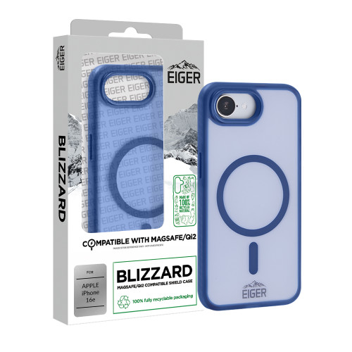 Eiger Blizzard Magsafe Case GRS for iPhone 16e in Navy