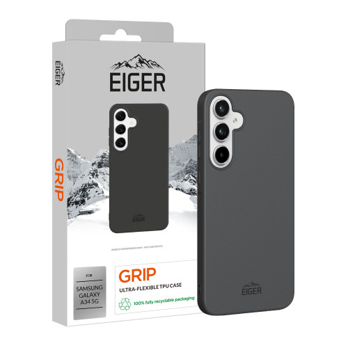 Eiger Grip Case for Samsung Galaxy A34 5G in Black