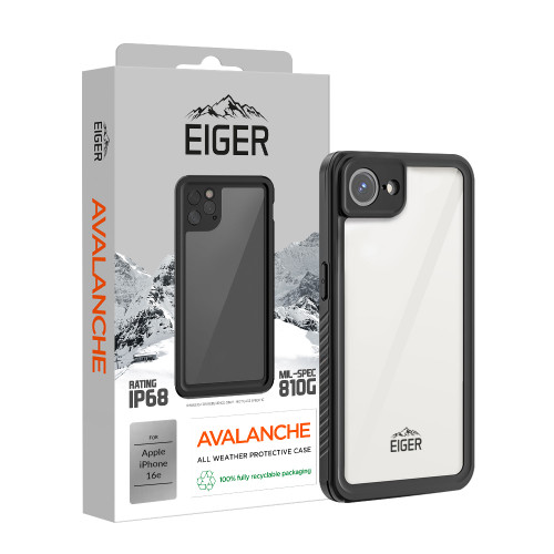 Eiger Avalanche Case for Apple iPhone 16e in Black