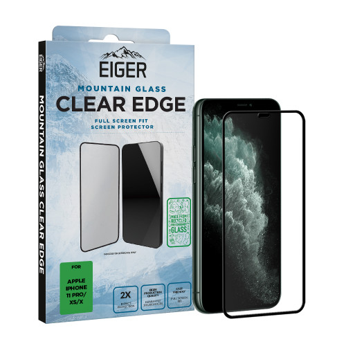 Eiger Mountain Glass CLEAR EDGE Screen Protector GRS for Apple iPhone 11 Pro/ XS/ X
