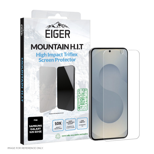 Eiger Mountain H.I.T Screen Protector GRS 1 Pack for Samsung S25 Edge