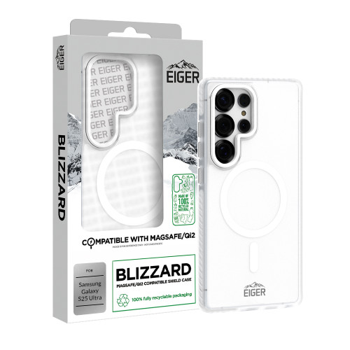 Eiger Blizzard Magsafe Case GRS for Samsung Galaxy S25 Ultra in White