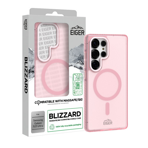 Eiger Blizzard Magsafe Case GRS for Samsung Galaxy S25 Ultra in Pink