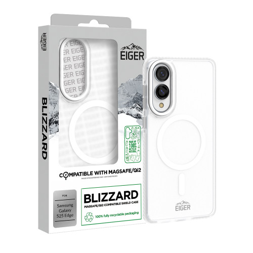 Eiger Blizzard Magsafe Case GRS for Samsung Galaxy S25 Edge White