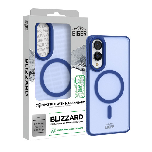 Eiger Blizzard Magsafe Case GRS for Samsung Galaxy S25 Edge Navy