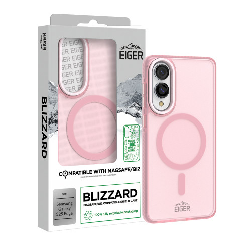 Eiger Blizzard Magsafe Case GRS for Samsung Galaxy S25 Edge Pink