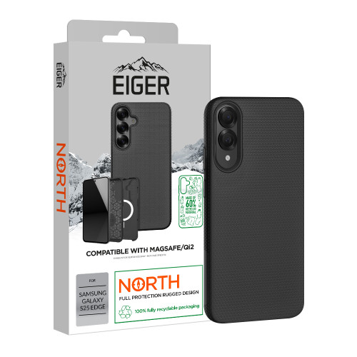 Eiger North Magsafe Case GRS for Samsung Galaxy S25 Edge in Black