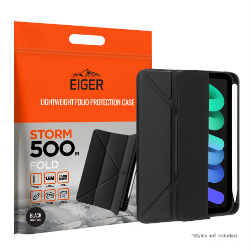 Eiger Storm 500m FOLD for Apple iPad Mini 7/ Mini 6 in Black