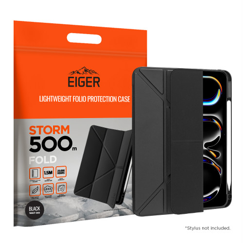 Eiger Storm 500m FOLD for Apple iPad Pro 11 (2025) / (2024) in Black