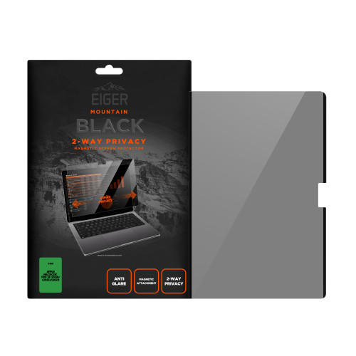 Eiger Mountain Black Privacy Magnetic Screen Protector for Apple MacBook Pro 14 (2024)/(2023)/(2021)