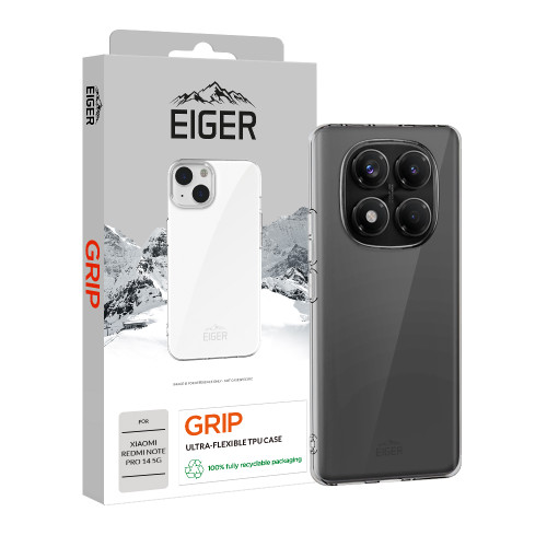 Eiger Grip Case for Xiaomi Redmi Note 14 Pro 5G in Clear