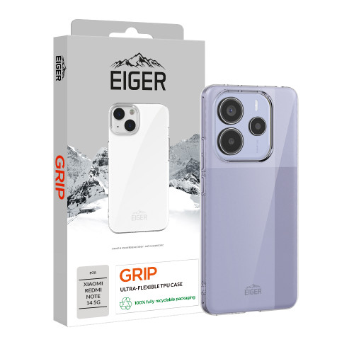 Eiger Grip Case for Xiaomi Redmi Note 14 5G in Clear