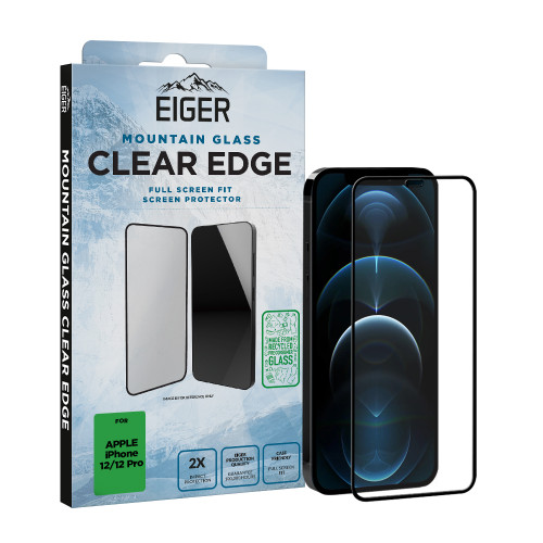 Eiger Mountain Glass CLEAR EDGE Screen Protector GRS for iPhone 12 / 12 Pro