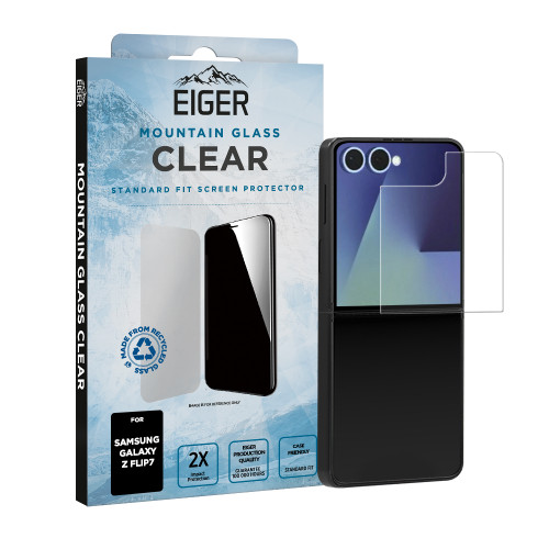 Eiger Mountain Glass CLEAR Screen Protector GRS for Samsung Galaxy Z Flip7