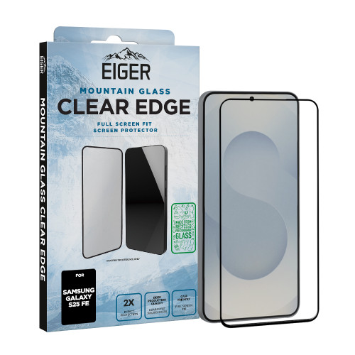 Eiger Mountain Glass CLEAR EDGE Screen Protector GRS for Samsung Galaxy S25 FE