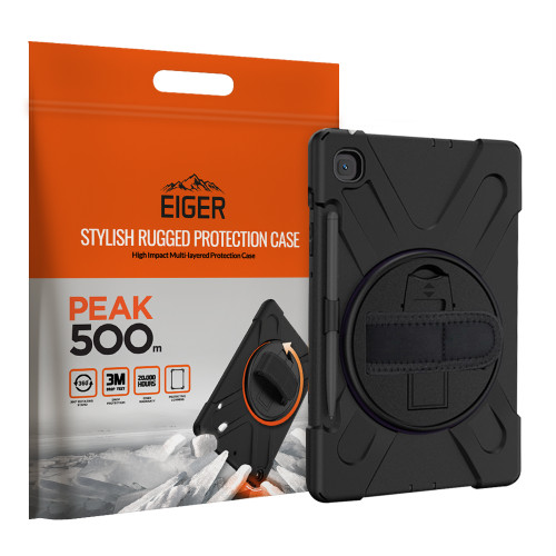 Eiger Peak 500m for Samsung Galaxy Tab S6 Lite (2024)/(2022) in Black