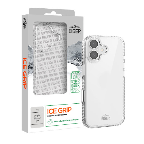 Eiger Ice Grip Case GRS for Apple iPhone 17 in Clear